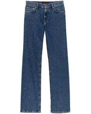 Purple Brand Cut-Out Flared Jeans - Blue