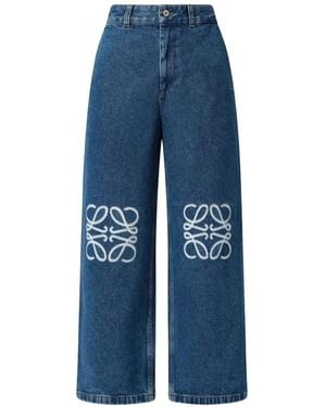 Loewe Vaqueros Anagram Estilo Baggy - Azul