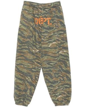 GALLERY DEPT. Downtown Camouflage-Print Logo-Print Track Trousers - Green