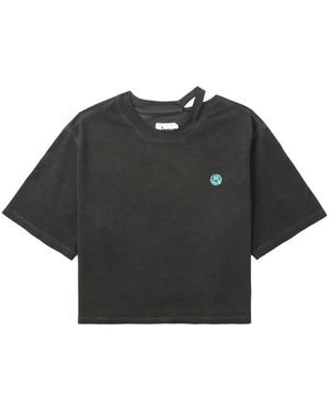 Izzue カットアウト Tシャツ - ブラック