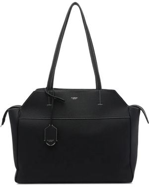AU DEPART Cité Leather Tote Bag - Black