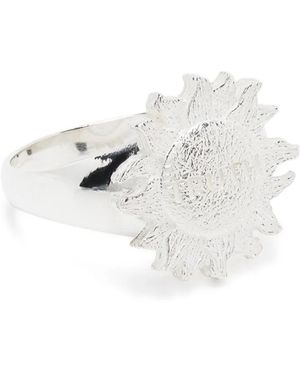 Bleue Burnham Zilveren Ring - Wit