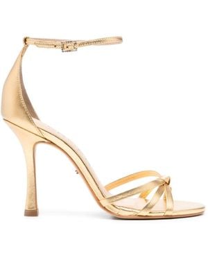 Werner Knotted Ankle-Strap Sandals - Metallic