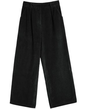 Chinti & Parker Pantaloni A Coste Con Pieghe - Nero