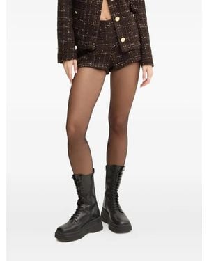 Miss Sixty Tweed Shorts - Black