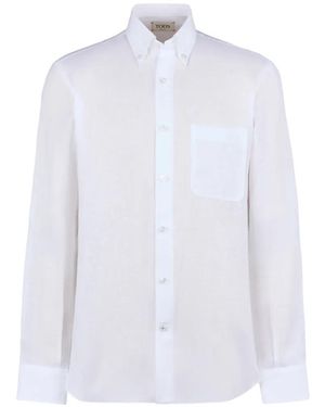 Tod's Chest-Pocket Shirt - White