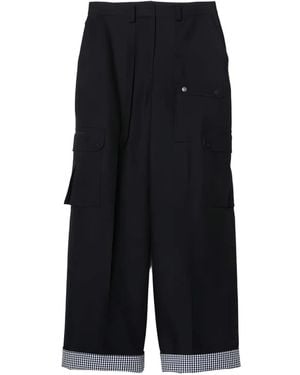 3.1 Phillip Lim Cuffed-Hem Cargo Trousers - Black