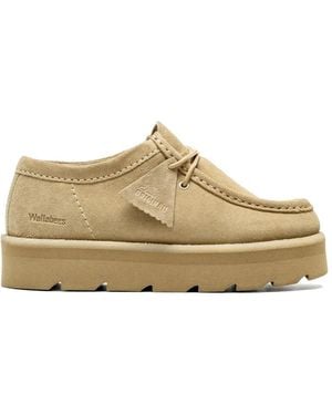 Clarks Botas Meare Wallabee Wmns - Blanco