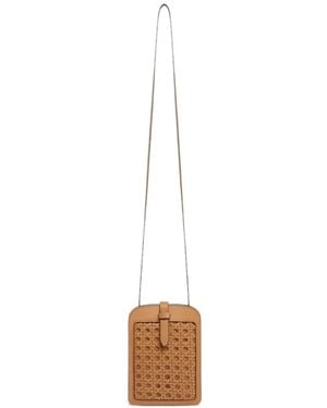 Aviteur Cannage Leather Phone Case - White