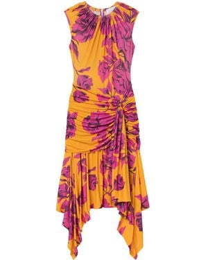 AZ FACTORY Bird Of Paradise Draped Dress - Red