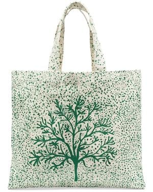 10 Corso Como Tree-Print Tote Bag - Green