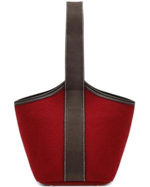 Rue de Verneuil Narita Flannel Mini Tote Bag - Red