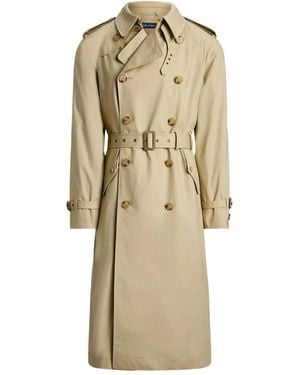 Polo Ralph Lauren Double-Breasted Trench Coat - Natural