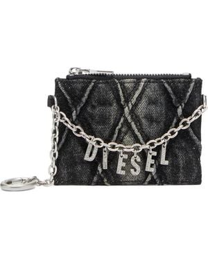 DIESEL Portacarte Con Catena - Nero