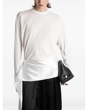DARKPARK Luna Draped Blouse - White