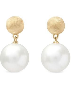 Marco Bicego Pendientes Con Colgante De Perla - Blanco