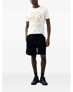 HUGO X Racing Bulls Graphic-Print T-Shirt - White