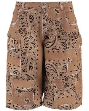 DON'T @ ME Pantalones Vaqueros Cortos Con Estampado Bandana - Neutro