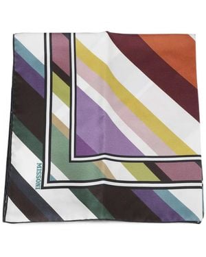 Missoni Striped Logo-Print Scarf - Multicolor