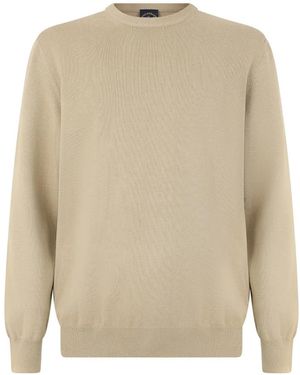 Paul & Shark Crew-Neck Long-Sleeve Sweater - Natural