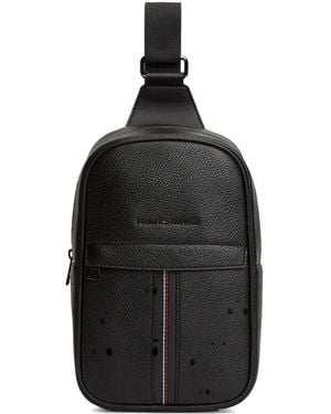 Tommy Hilfiger Striped Shoulder Bag - Black