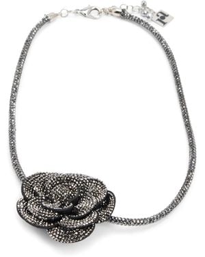 Rosantica Ninfa Choker Necklace - Grey