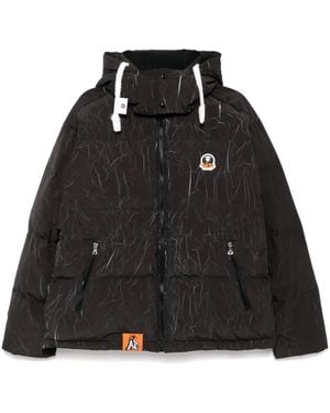 Aape By A Bathing Ape Crease Effect Padded Jacket - Black