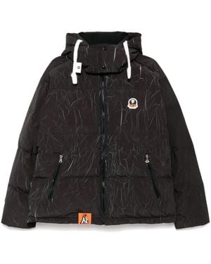 Aape By A Bathing Ape Crease Effect Padded Jacket - Black