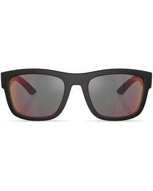 Prada Linea Rossa Ps 01zs スクエアフレーム サングラス - ブラウン