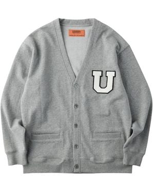 Universal Overall Cárdigan Con Parche Del Logo - Gris