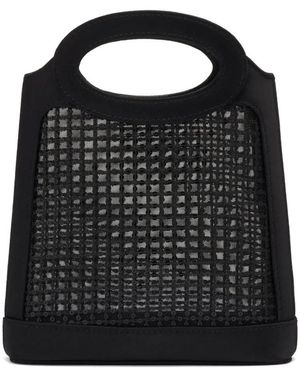 Malone Souliers Mini Aura Sequined-Mesh Tote Bag - Black