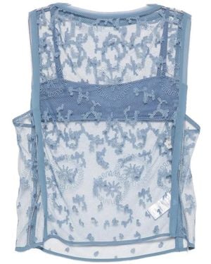 SIR. Leif Mesh Top - Blue