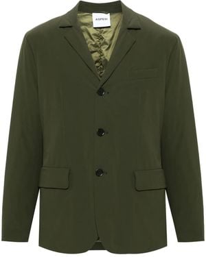 Aspesi Technical-Jersey Blazer - Green