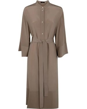 JOSEPH Darius Dress Crepe De Soie - Natural