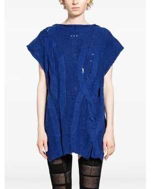 Halo Top Con Lavorazione Intrecciata - Blu