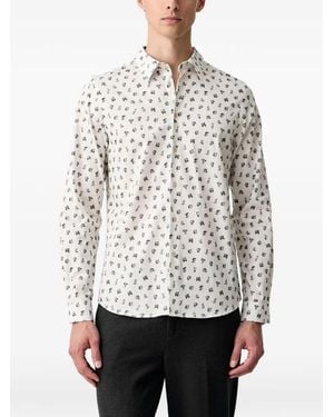 Paul Smith Alphabet-Print Shirt - White