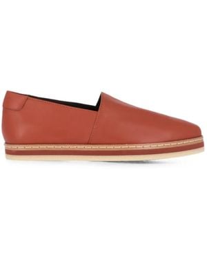 Tod's Logo-Print Leather Loafers - Red