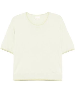 Liu Jo Fine-Knit Top - White