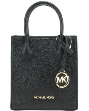Michael Kors Sac À Bandoulière Mercer Grainé - Black