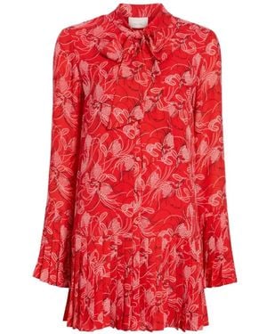 Cinq À Sept Robe Alinda À Fleurs - Red