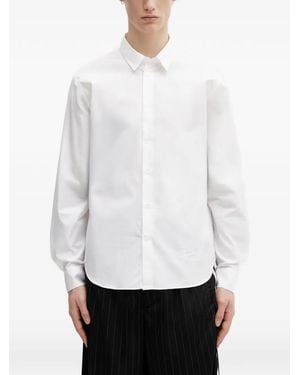 Maison Kitsuné Logo-Embroidered Shirt - White