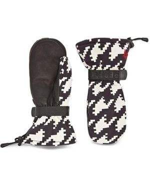 Perfect Moment Handschoenen Met Pied-De-Poule-Print - Wit