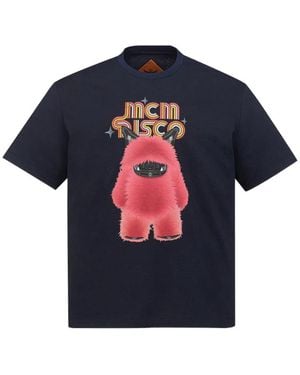 MCM Mars Dog Disco T-Shirt - Blue