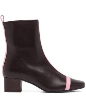 CAREL PARIS Bottines Audrey En Cuir - Black
