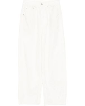 JNBY Drawstring Rolled-Edge Jeans - White