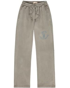 CHERRY LA Logo-Print Track Trousers - Grey