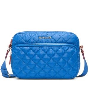 MZ Wallace Small Metro Camera Quilted Crossbody Bag - Blue