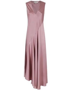 Antonelli V-Neck Dress - Pink