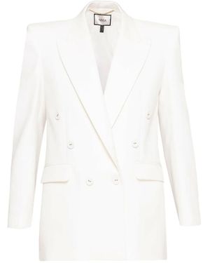 Nissa Double-Breasted Blazer - White