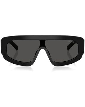 Prada Logo-Detail Sunglasses - Black